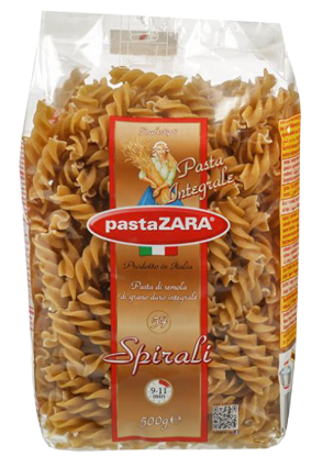 PastaZara Fullkorn Spirali 500g