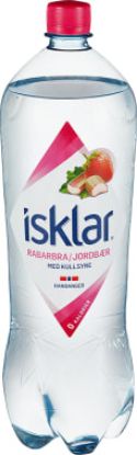 Isklar Rabarbra/Jordbær m/Kullsyre 1,5l