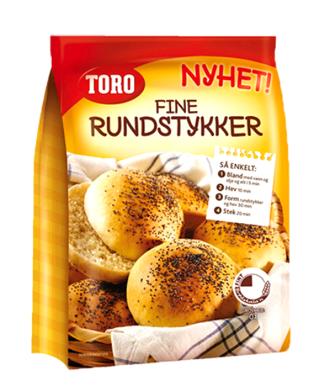 Toro Bakemiks Rundstykker Fine 576g