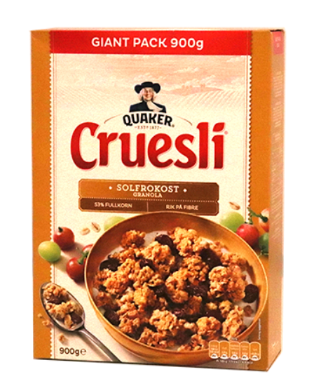 Quaker Cruesli Solfrokost 900g