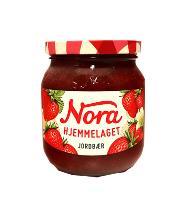 Nora Hjemmelaget Jordbærsyltetøy 400g