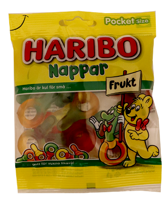 Haribo Nappar Frukt 80g