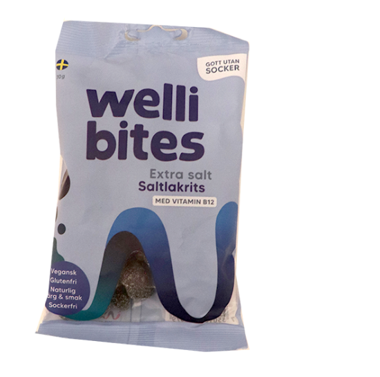 Wellibites Salt Lakris 70g