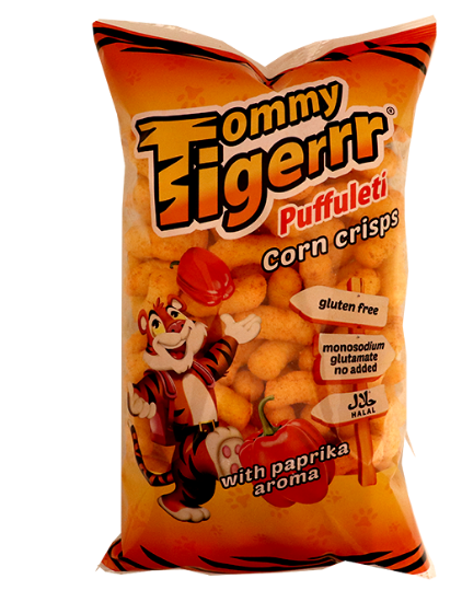 Tommy Tiger Korn Crisps Paprika 85g