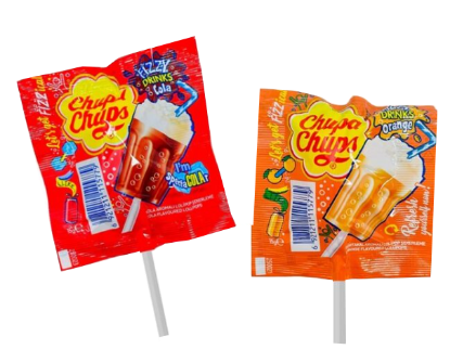 Chupa Chups Fizzy 3D 15g Assortert