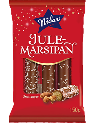 Holdbart | Nidar Julemarsipanpølser 110g