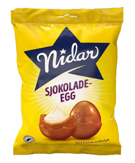 Nidar Sjokolade-Egg 187g