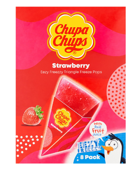 Chupa Chups Freeze Pops Strawberry 496ml