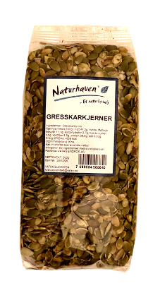 Naturhaven Gresskarkjerner 500g