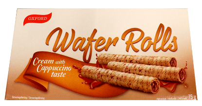 Wafer Rolls Cappuccino 75g