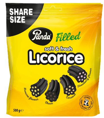Panda Filled Licorice 500g