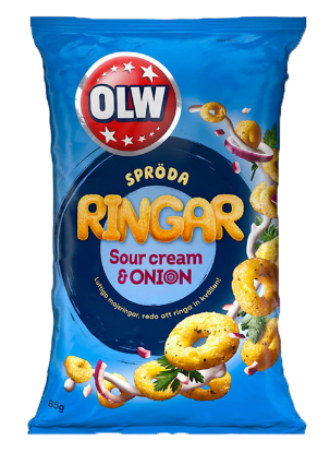 Ringar Sour Creme & Onion 85g