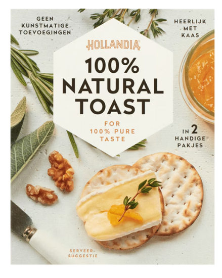 Hollandia 100% Natural Toast 100g