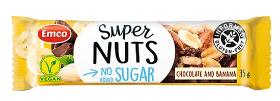 Emco Super Nuts Chocolate & Banana 35g