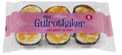 Mini Gulrotkake Berthas 6pk