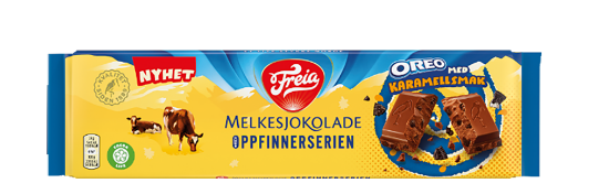 Melkesjokolade Oreo & Karamell 190g