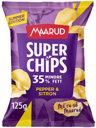 Superchips Pepper & Sitron 120g