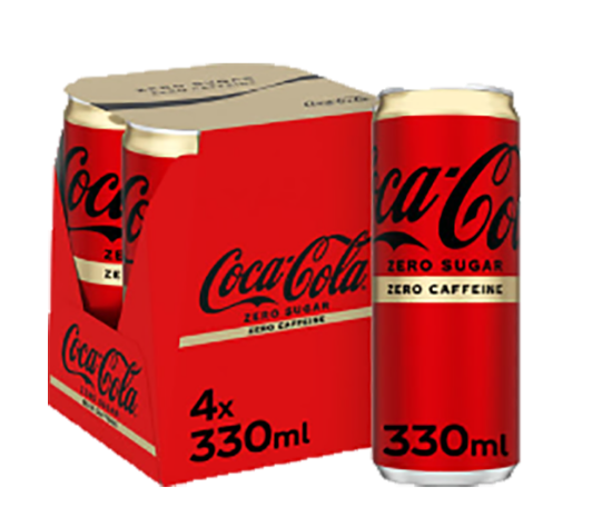 Coca Cola Zero Sugar/Caffein 4x330ml