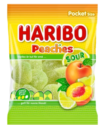 Haribo Peaches Sour 70g