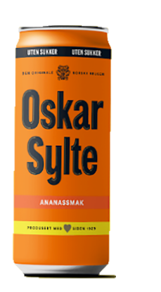 Oskar Sylte Ananassmak U/Sukker 0,33l