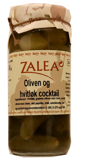 Oliven Og Hvitløk Coctail 230g