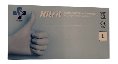 Nitrilhansker Str L 100stk