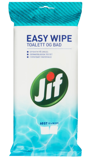 Jif Easy Wipe Toalett & Bad 60stk