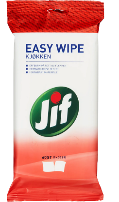 Jif Easy Wipe Kjøkken 60stk