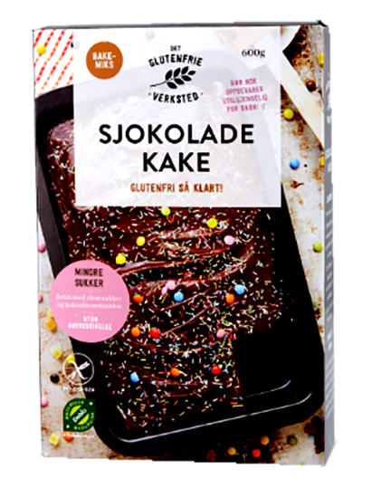 Sjokoladekake Miks Glutenfri 600g