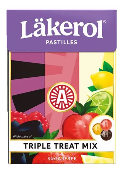 Läkerol Triple Treat Mix 75g