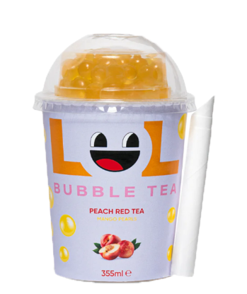 Bubble Tea Peach Red 355ml