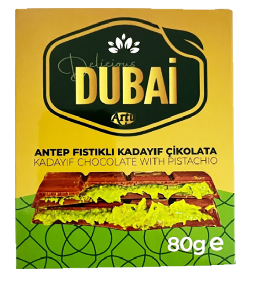 Dubai Sjokolade Med Pistasj 80g