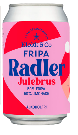 Fripa Radler Julebrus Alkoholfri 0,5% 0,33l