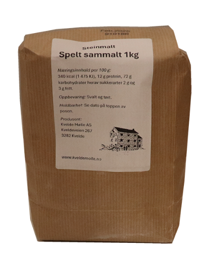 Steimalt Spelt  Sammalt Kvelde Mølle 1kg